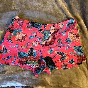 Pink Floral shorts from the Loft